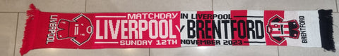 Liverpool V Brentford Matchday Scarf 12/11/23