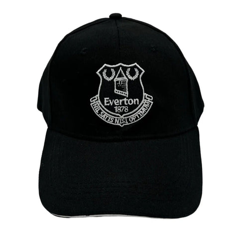 Everton FC Official Black and White Adult Baseball Cap