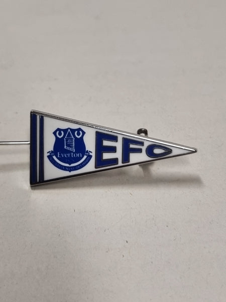 Everton Pin Badge - Flag Design with Efc and Club Crest