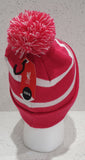 Liverpool FC Official Pink and White Breakaway Bobble Hat - Adult