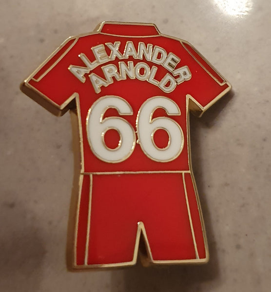 Liverpool ALEXANDER-ARNOLD No.66 Home Kit Pin Badge