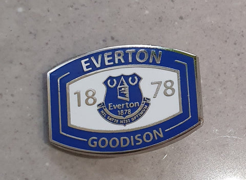 Everton Official Pin Badge Goodison 1878