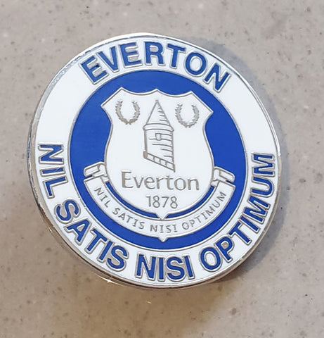 Everton Official Nil Satis Nisi Optimum Pin Badge