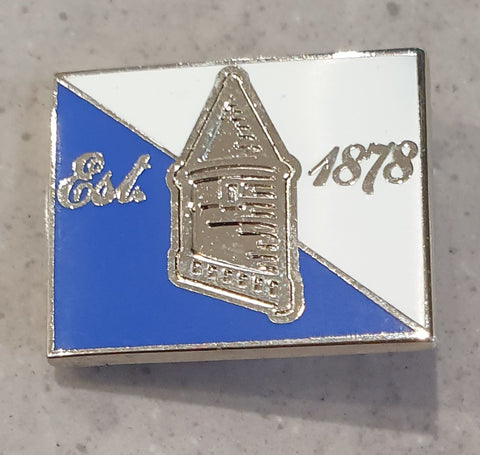 Everton Official Square Tower Est 1878 Pin Badge