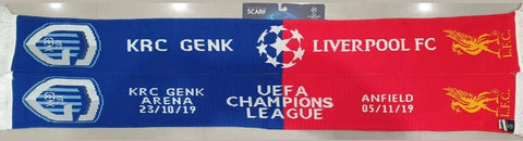 KRC Genk v Liverpool FC UEFA Official Matchday Scarf - Season 2019/ 20