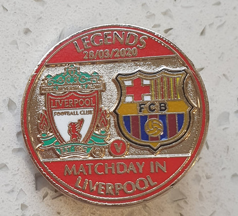 Liverpool V Barcelona Legends Matchday Badge - 28/3/20