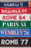 Liverpool European Scarf Set - Six Scarves Celebrating Each European Cup Final Victory