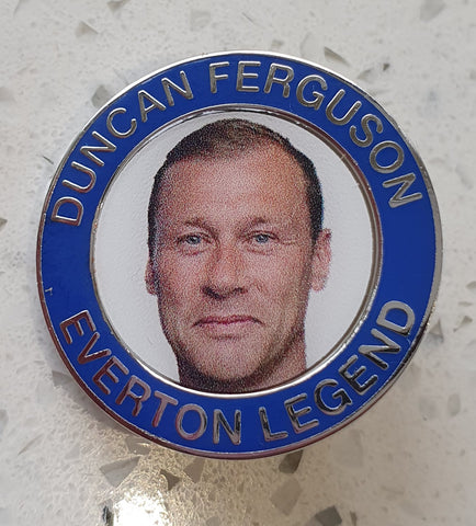 Everton FC Duncan Ferguson Pin Badge - Everton Legend