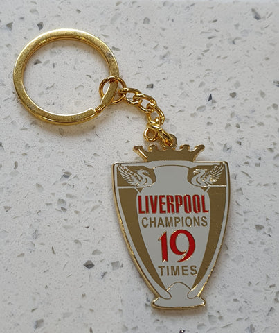 Liverpool Champions 2020 Keyring - Grey and Gold