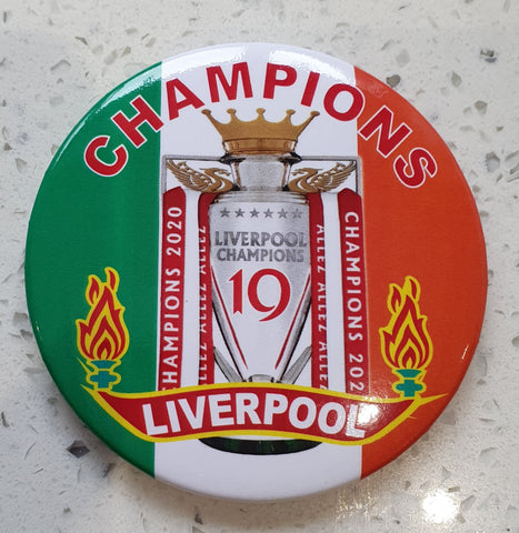 Liverpool Ireland Fridge Magnet/ Bottle Opener - Liverpool Champions 2020