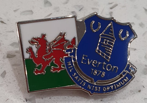 Everton FC Official Wales Pin Badge