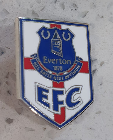 Everton Official St Georges Cross Pin Badge EFC