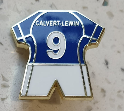 Everton FC Dominic CALVERT-LEWIN No.9 Kit Pin Badge