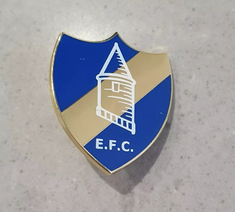 Everton Official Blue and Gold Shield Pin Badge