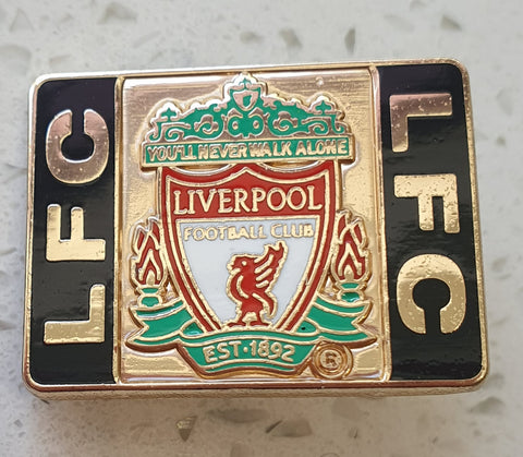 Liverpool FC Official Square Pin Badge with Club Crest - LFC