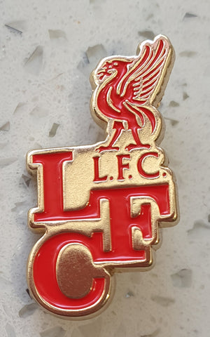 Liverpool FC Official Pin Badge - Liverbird LFC - Red and Gold
