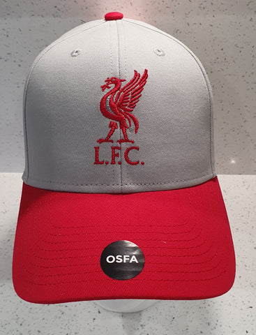 Liverpool Official Grey and Red Cap - Adult