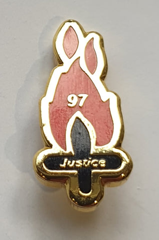 Liverpool 97 Justice Eternal Flame Stud Badge