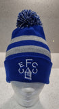 Everton Breakaway Bobble Hat - Royal and Grey