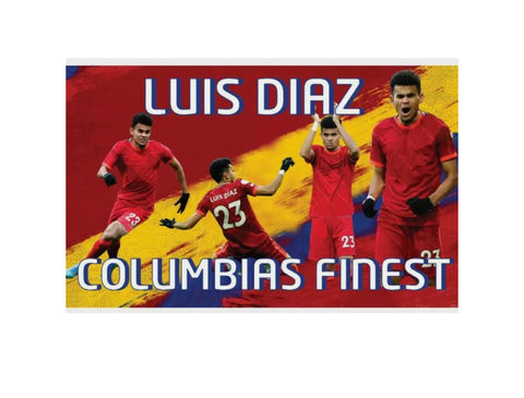 Liverpool Flag - Luis Diaz - Colombias Finest - 5x3
