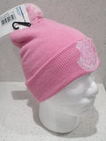 Everton FC Official Pink Bobble Style Hat - Baby
