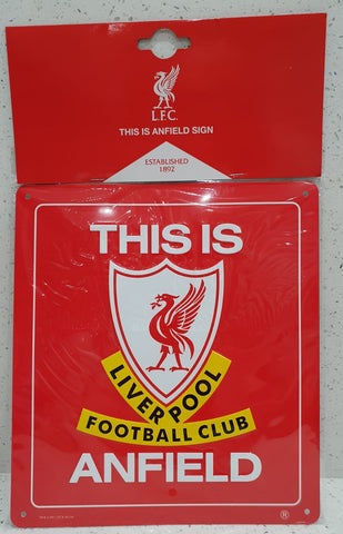 Liverpool FC Official This Is Anfield Road Sign - Large
