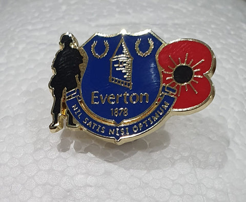 Everton FC Poppy Pin Badge - Lone Soldier