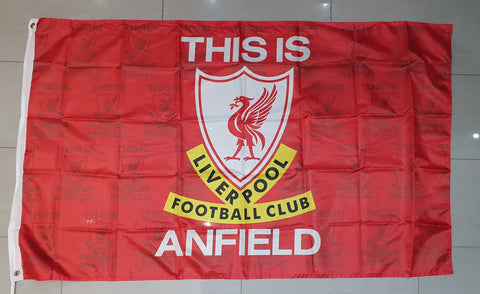 Liverpool FC Official 'This is Anfield' Flag/ Banner - Size 5ft x 3ft