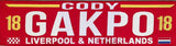 Liverpool Player Scarf Cody Gakpo No.18 - Woven Scarf