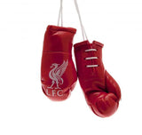 Liverpool FC Official Hanging Novelty Boxing Gloves - Red with White Liverbird