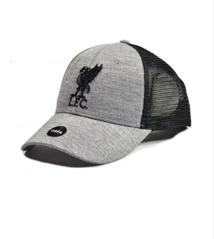Liverpool Official Grey and  Black Baseball Cap - Adult
